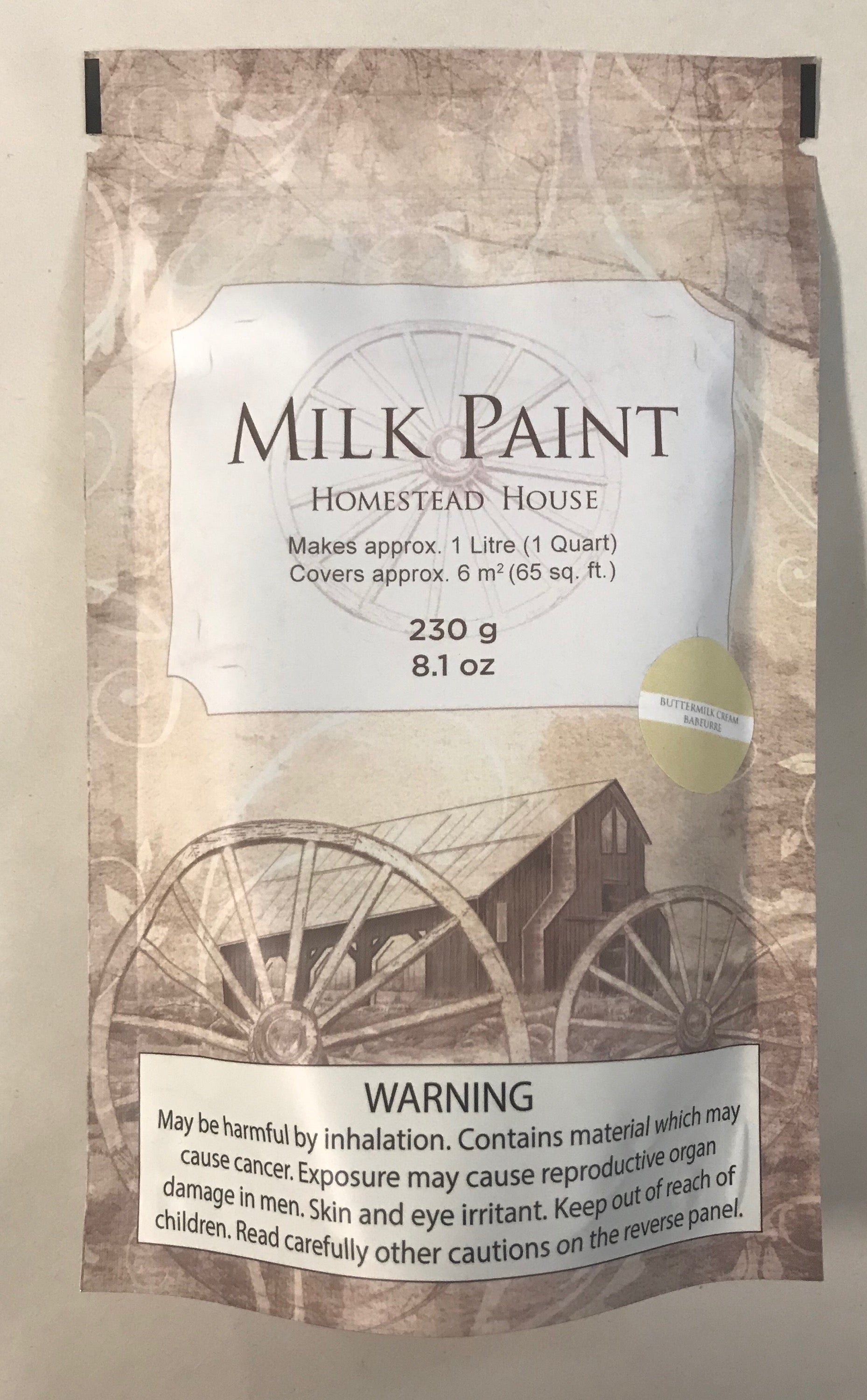 Homestead House Milk Paint | 1 Qt. Buttermilk Cream - Prairie Revival