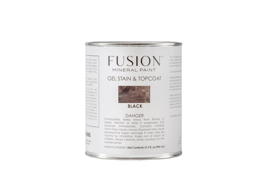 Fusion™ Mineral Paint﻿ Gel Stain & Topcoat | Black - Prairie Revival