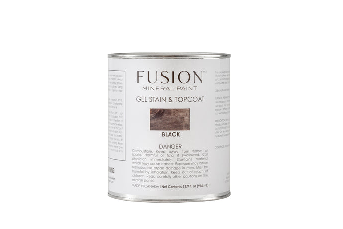 Fusion™ Mineral Paint﻿ Gel Stain & Topcoat | Black - Prairie Revival