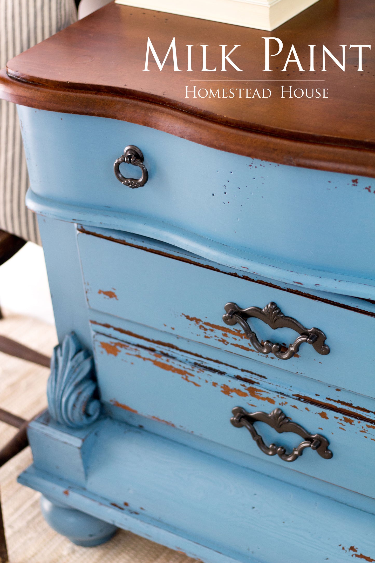 Homestead House Milk Paint | 1 Qt. Maritime Blue - Prairie Revival