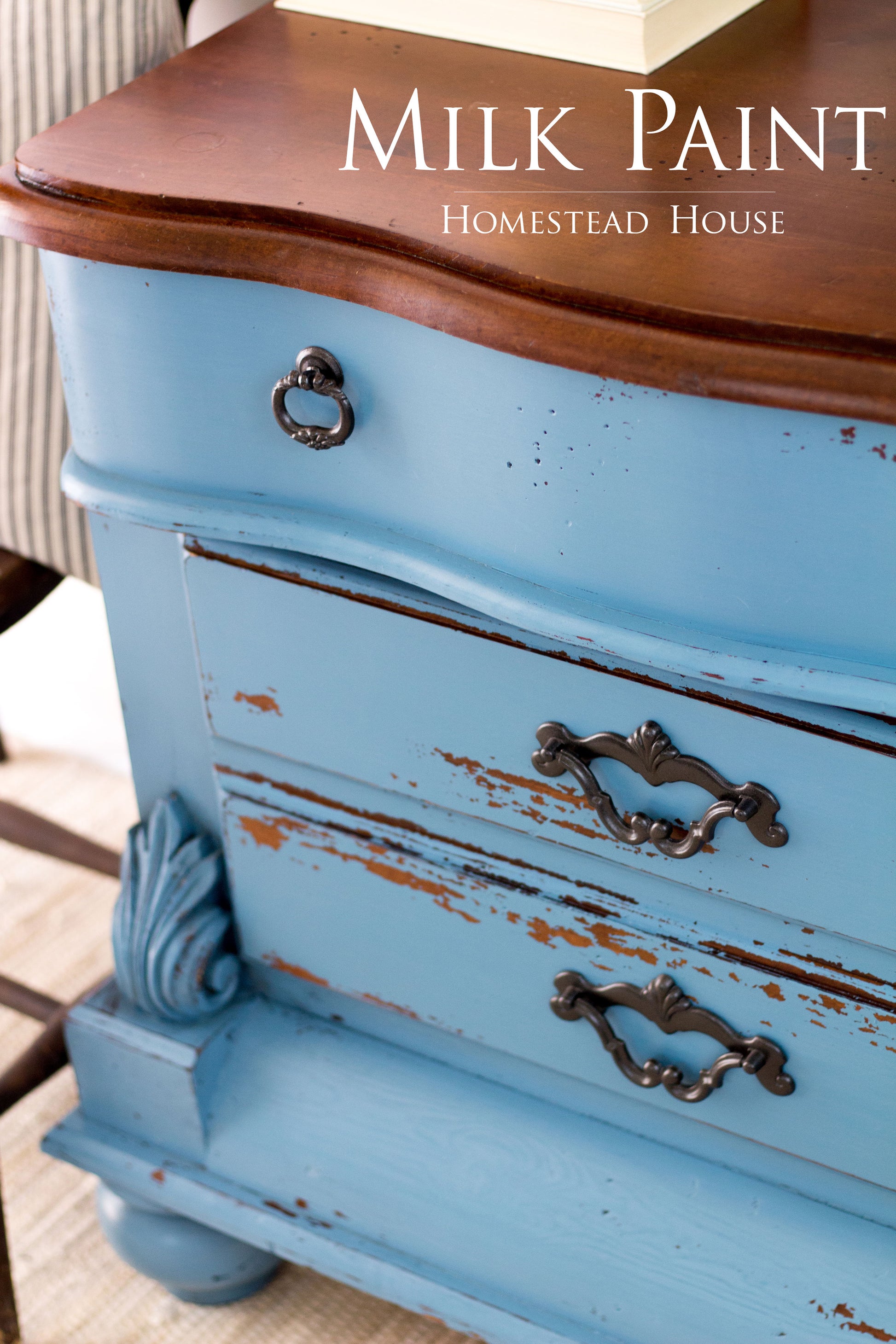 Homestead House Milk Paint | 1 Qt. Maritime Blue - Prairie Revival