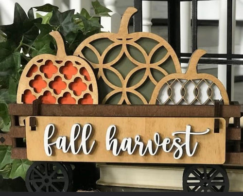 Workshop | Fall Harvest Pumpkin Shelf Sitter Wagon - Prairie Revival
